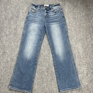 Risen Jeans Womens 9/29 High Rise Straight Ankle Stretch RDP5969